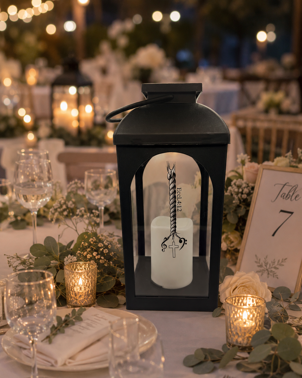 Table Centerpiece - Vintage European Style Lantern