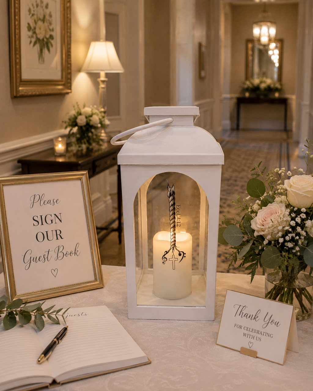 Table Centerpiece - Vintage European Style Lantern